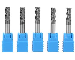 Vt products Frees - Tungsten Carbide - 5st 6mm X 50mm - End Mill - Precisie - Hoogwaardige Frees voor CNC-bewerking