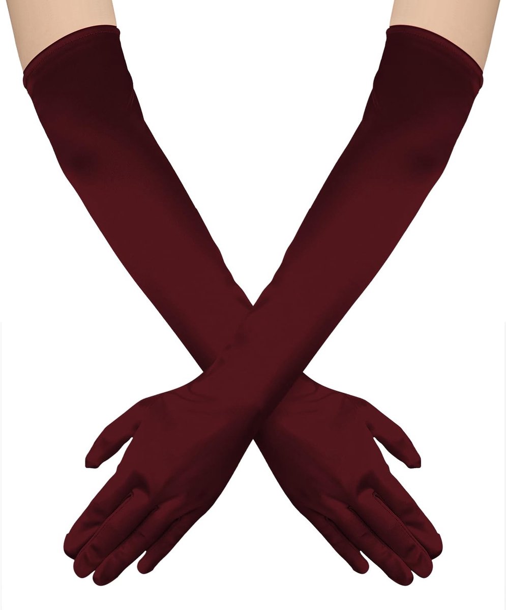 SPHProducts - Lange Dameshandschoenen - Satijnen Handschoenen - Elegante Elleboog Handschoenen - 52cm - Hydraterende Handschoenen - Geschikt voor Avon