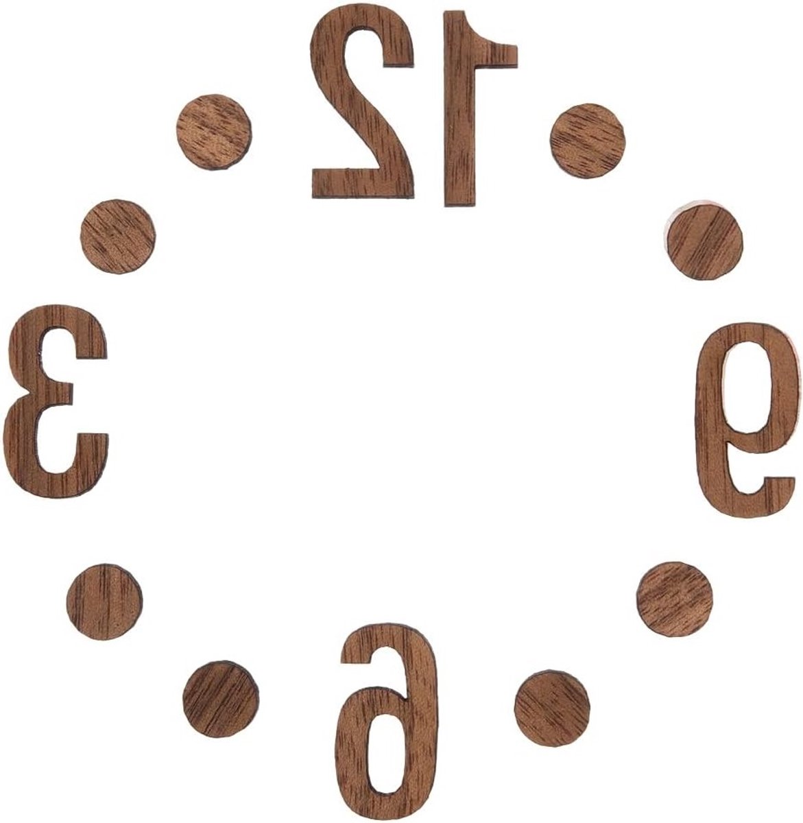 Digitale Houten Klok Cijfers Vervanging voor DIY Wandklok met Romeinse Cijfers en Handige Accessoires voor Klokreparatie