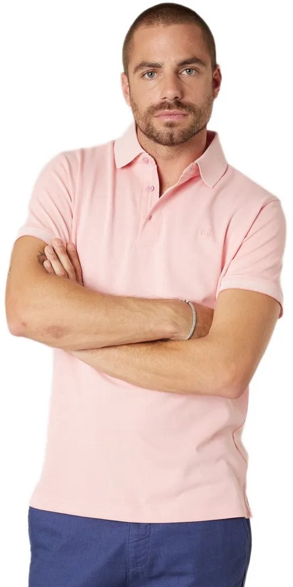 Deeluxe Velvorn Korte Mouw Poloshirt Roze XL Man