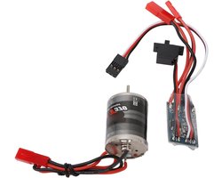 Brushed Motor en ESC Combo voor 1/16 en 1/18 RC Auto's, 31T Motor met 30A ESC en JST Plug, Laag Geluidsniveau