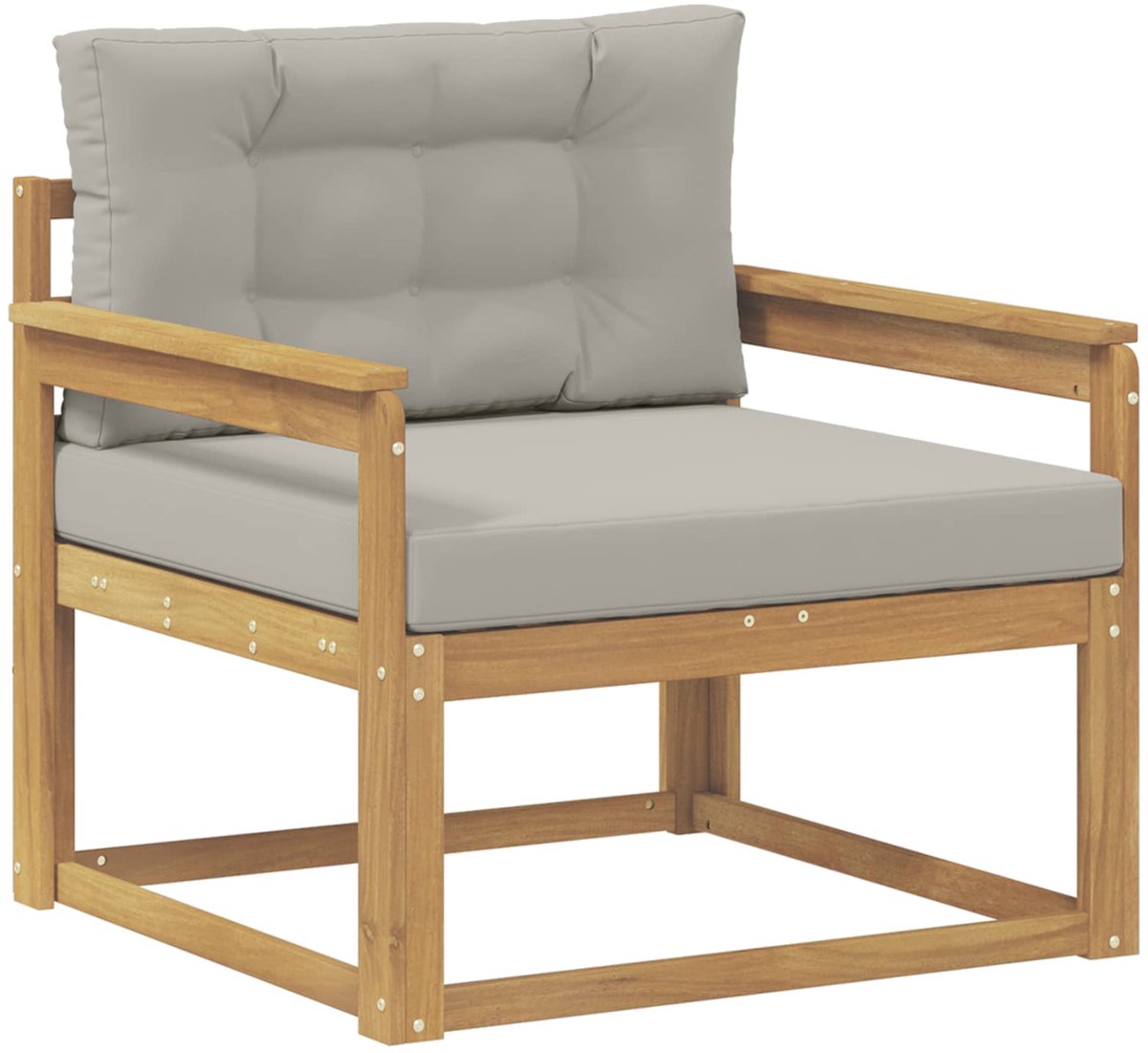 vidaXL - Buiten - Midden - Sofa - Polyester - Wit