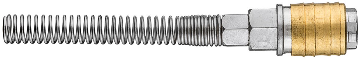 NEO Serie - Snelkoppeling voor Compressor - 6x8mm - Roestvrijstaal - Messing