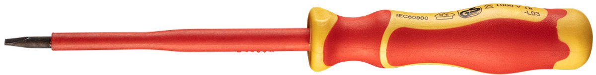 NEO Serie - Platte Schroevendraaier - 0.8x4x100mm - 1000V Isolatie - Magnetische Tip
