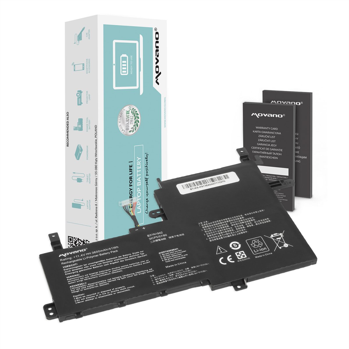Movano - B31N1842 Accu - Vivobook K513E M513I