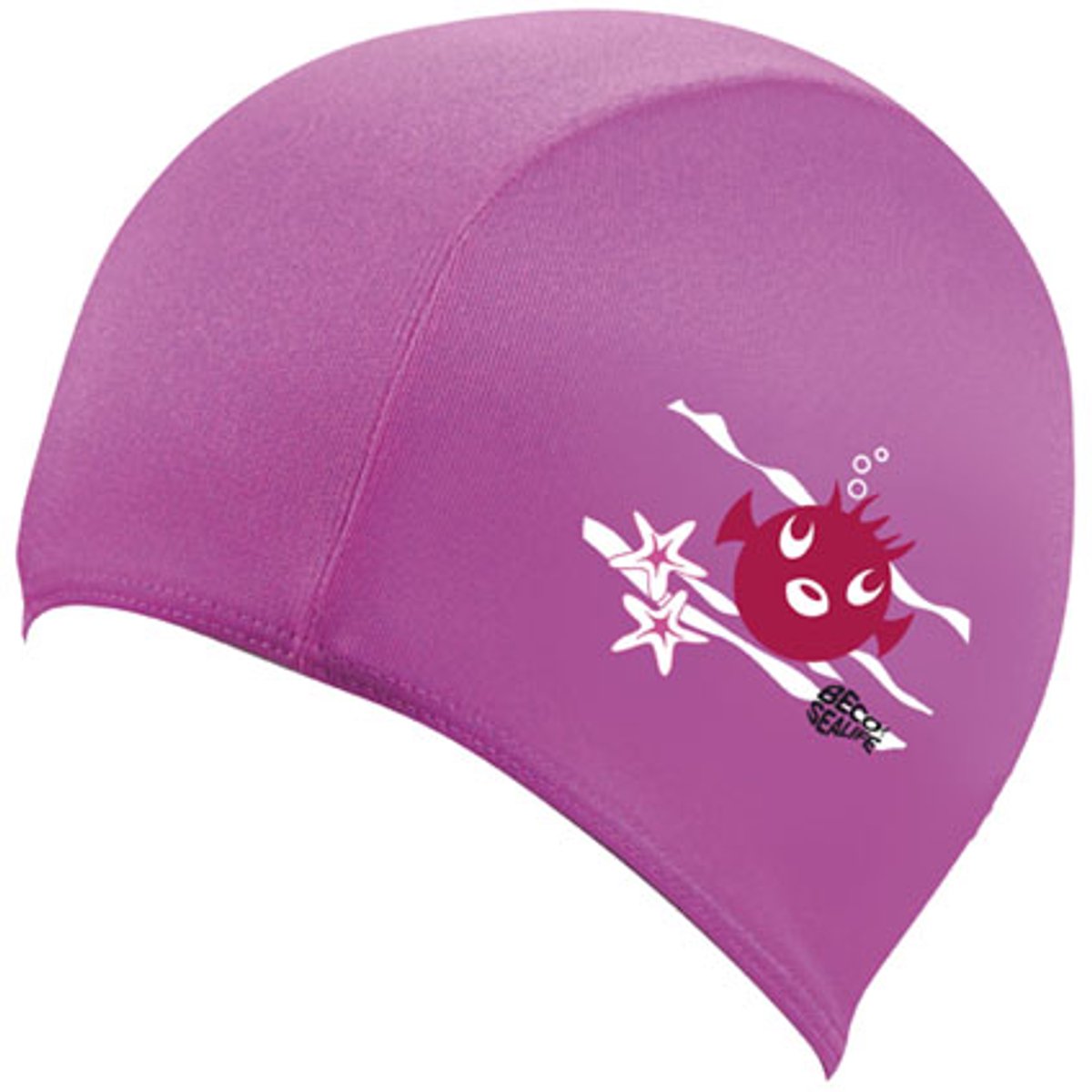BECO-SEALIFE® badmuts voor kinderen - ROZE - textiel badmuts voor kinderen - One Size