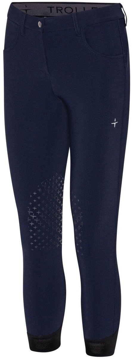 Trolle Star Cut Rijbroek Knie Grip Meisjes S Navy