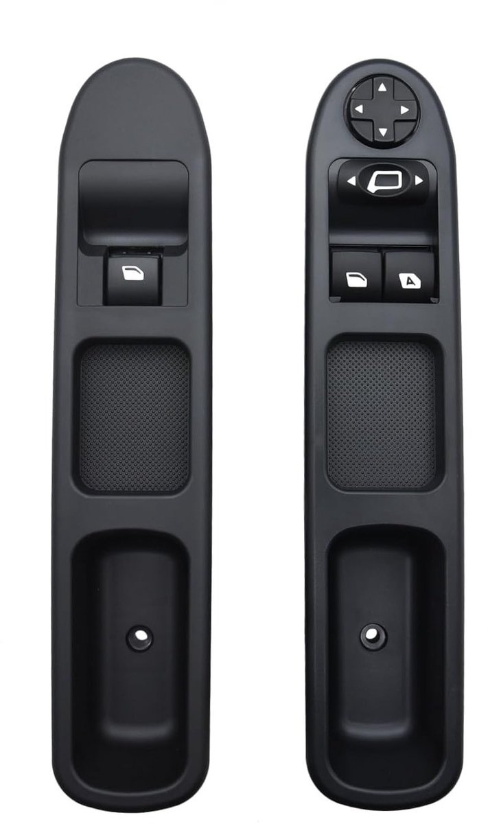 Raamregulator Set voor Peugeot 207 en Citroën C3 - 2 Stuks met Raamschakelaar en Elektrische Knop