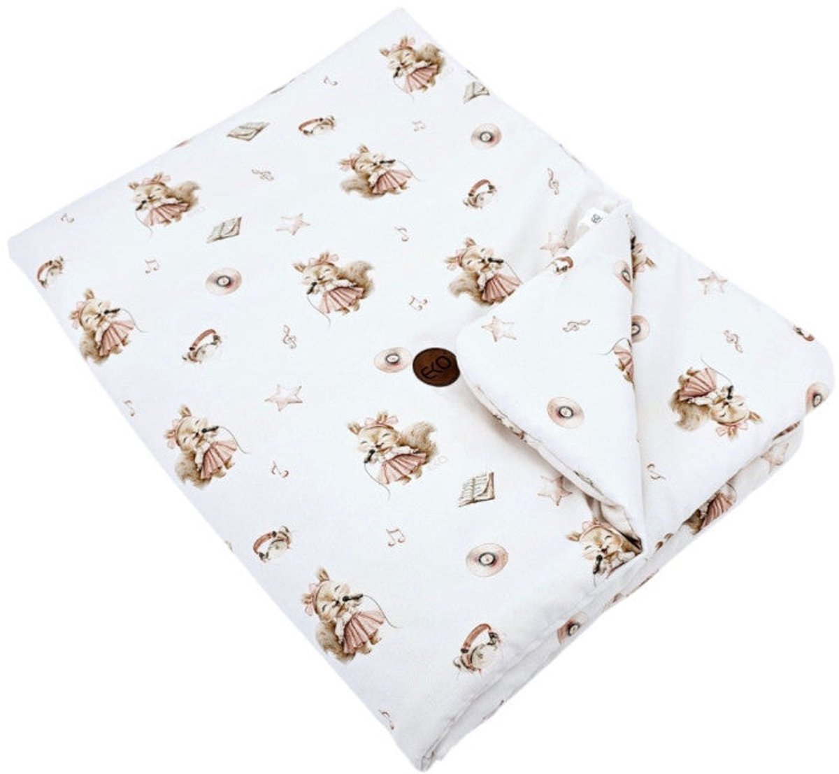Bamboo Blanket 90x120 cm with Filling – Breathable & Soft Baby Crib Quilt SINGER