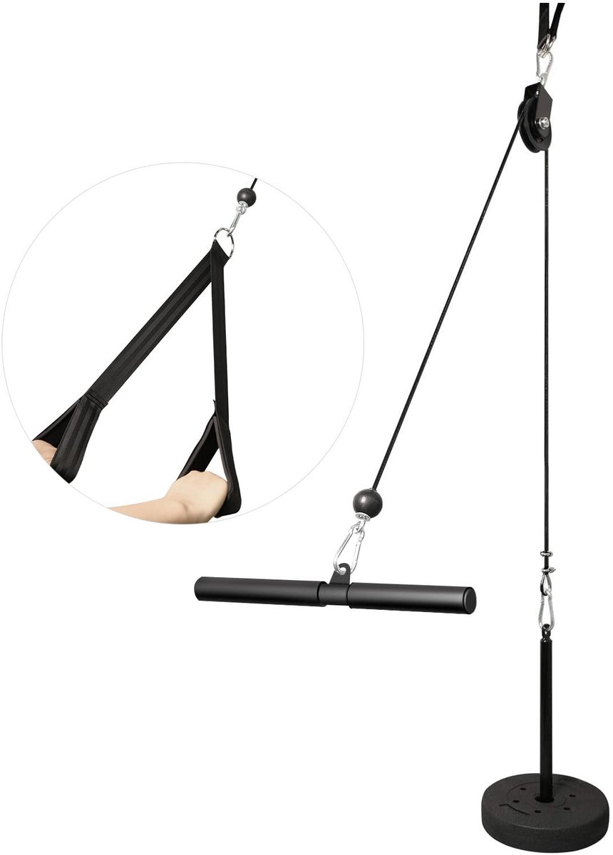 Store_9 - Fitness Equipment - Lat Pulldown - 13-delige Set - Zwart - Spiertraining - Thuis Gym - Krachttraining