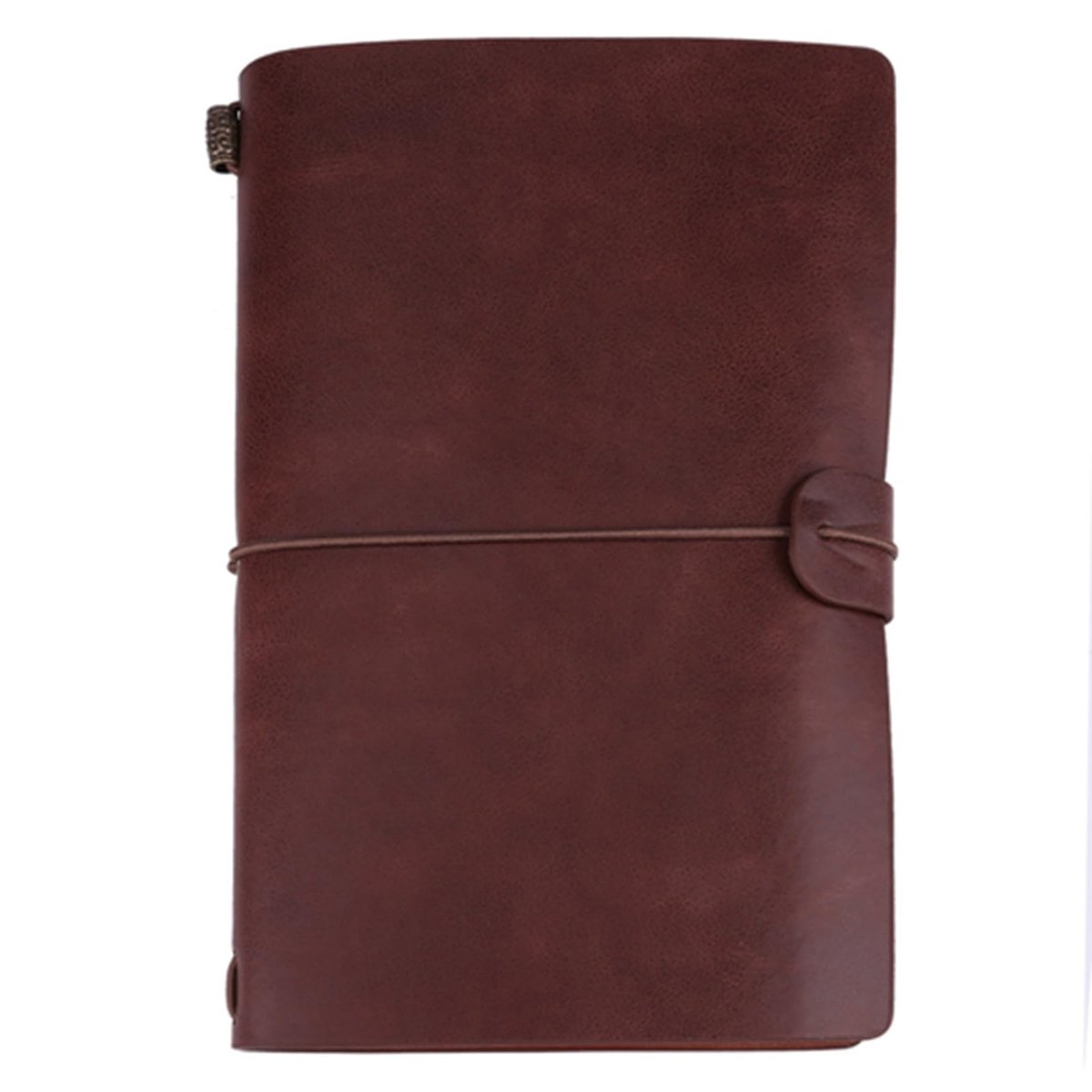 ONF3 - Notitieboek - Herbruikbaar - PU Leer - Donkerbruin - 72 Vel - Compact formaat - Geschikt voor notities - 8.2 x 5 Inch
