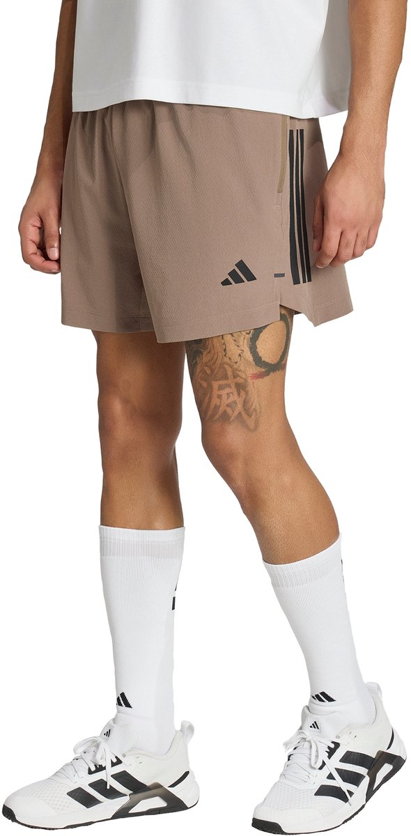 Adidas Performance D4t Primelift 3 Stripes Short Heren Beige