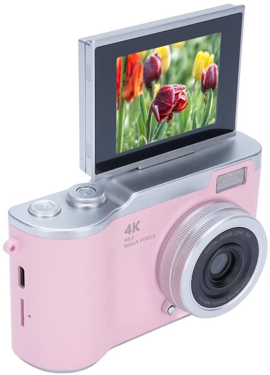 Digitale camera met 1080p, 48 megapixel, 2,4 inch HD-scherm, 8x elektronische zoom en videocamera voor buitenfotografie