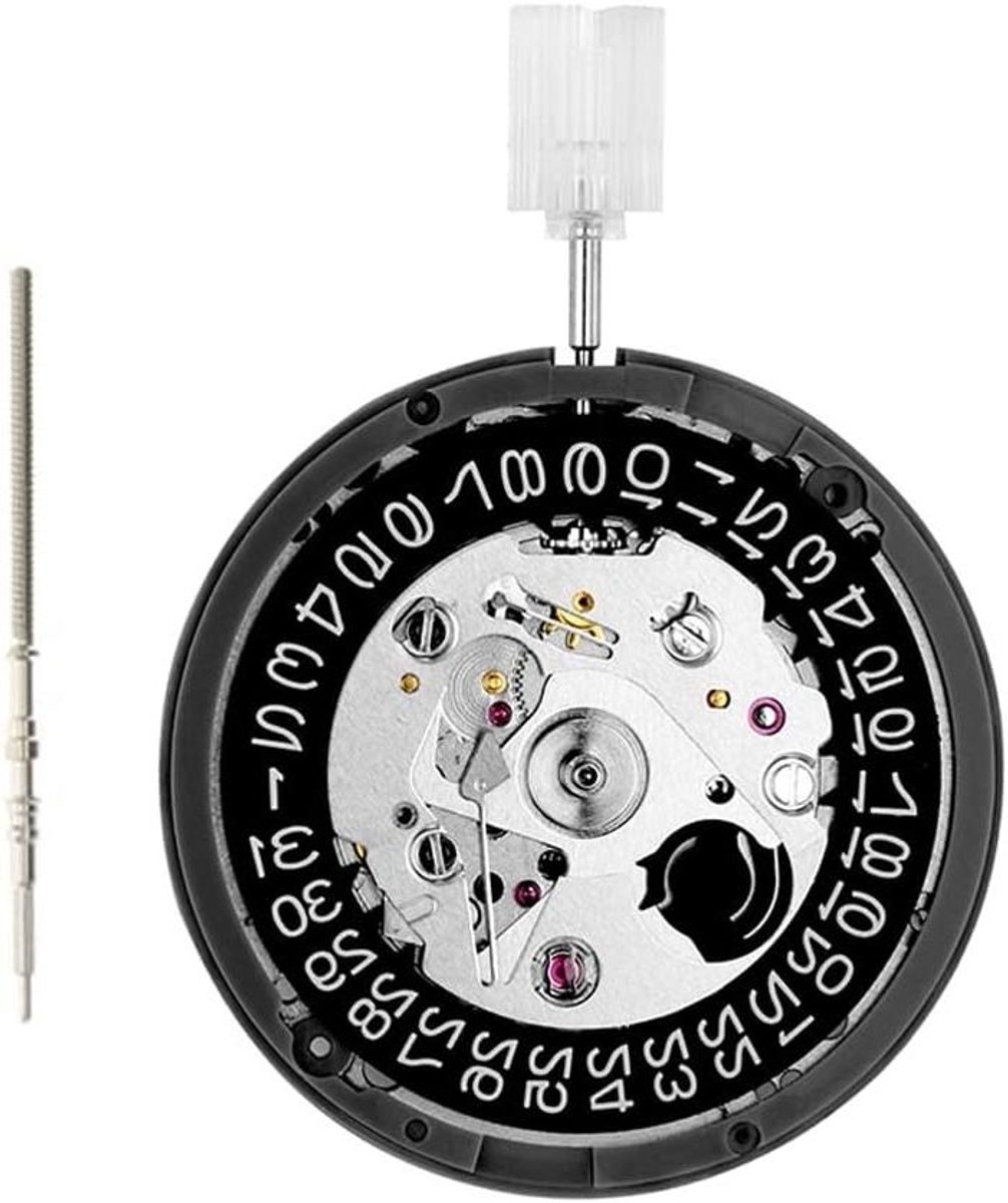 Mechanisch Uurwerk - Automatisch Horloge Movt - Klok Maken - Met Datumvenster - 6 x 5 x 3 cm - Zwart