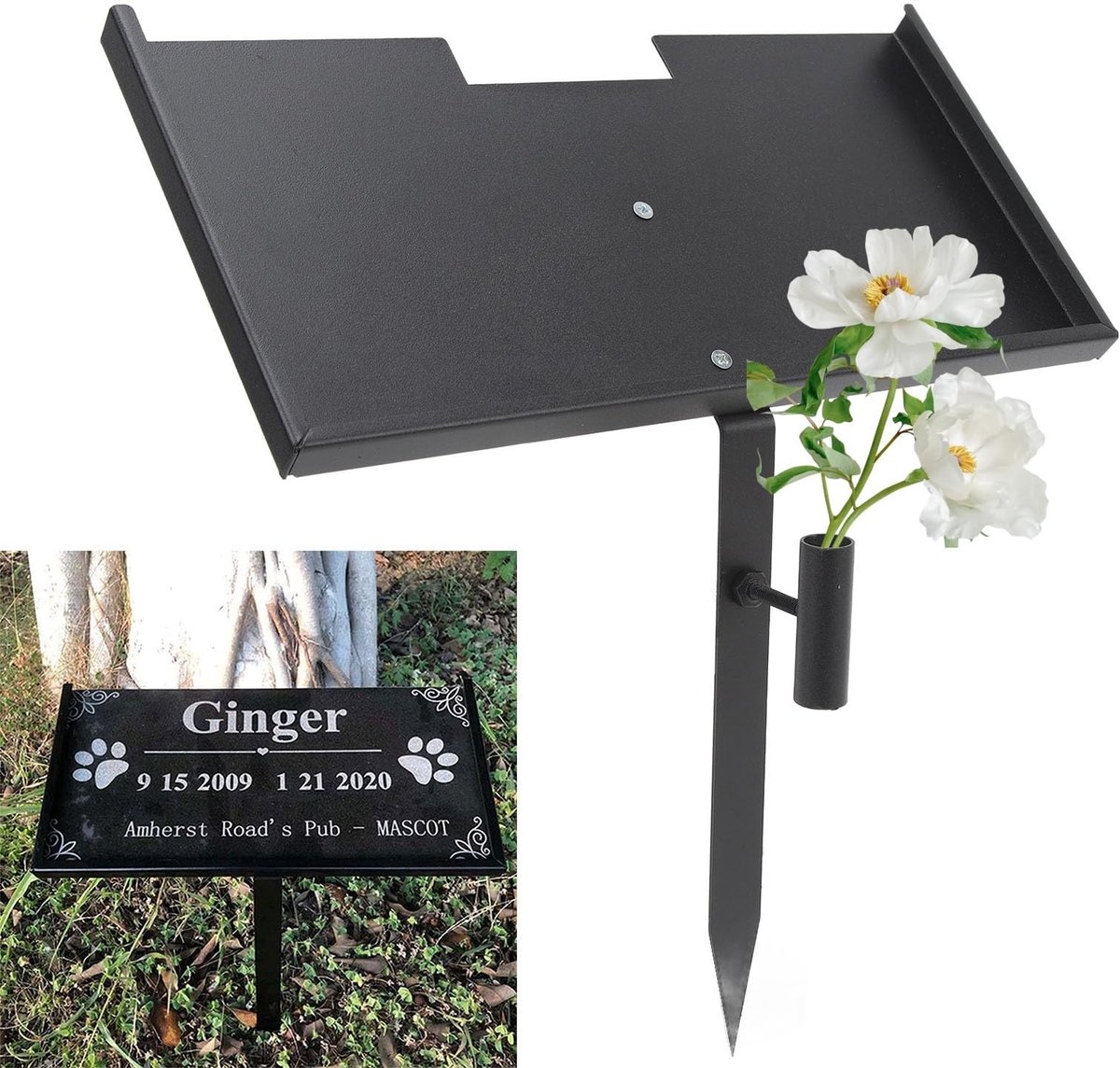 Allecto - Grave Marker Standhouder - IJzer - Eenvoudige Montage