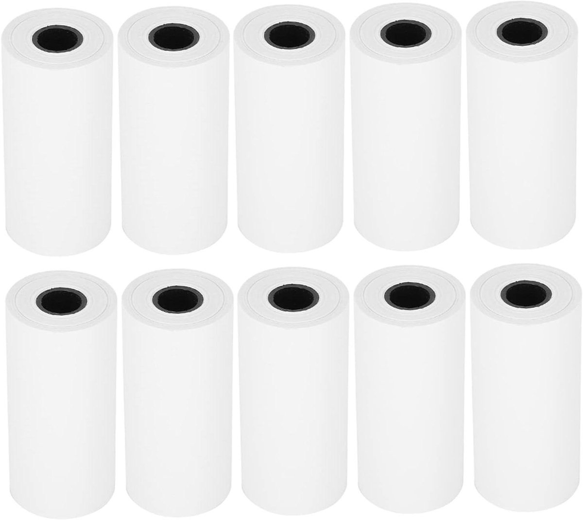 Printerpapier Rollen - Thermisch Papier Kindercamera - Foto's Printen - Hoge Duurzaamheid - 10 Rollen - Wit