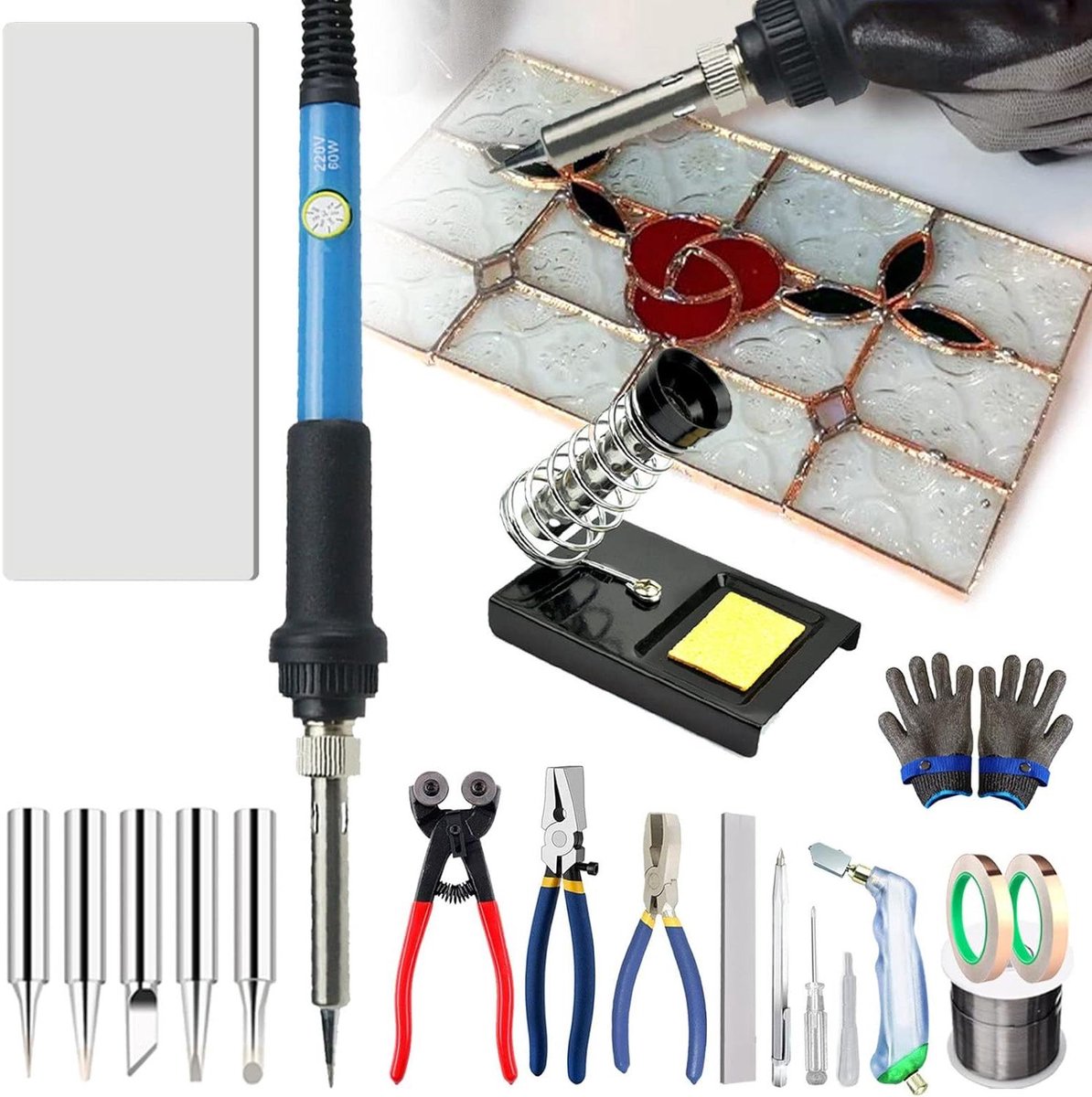 Glasbewerkingsgereedschap Set - Glasknutselset Mozaïek - Ambachtelijke Projecten - Complete Doe-Het-Zelf - 6-20 mm glas - Niet gespecificeerd