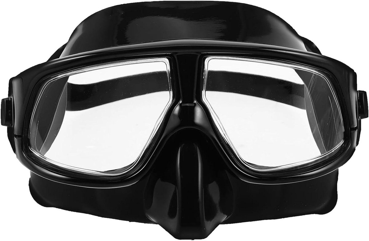Duikmasker - Snorkelmasker Vrijduikbril - Onderwater Verkennen - Laag Volume Ontwerp - 20 x 17 x 11 cm - Zwart