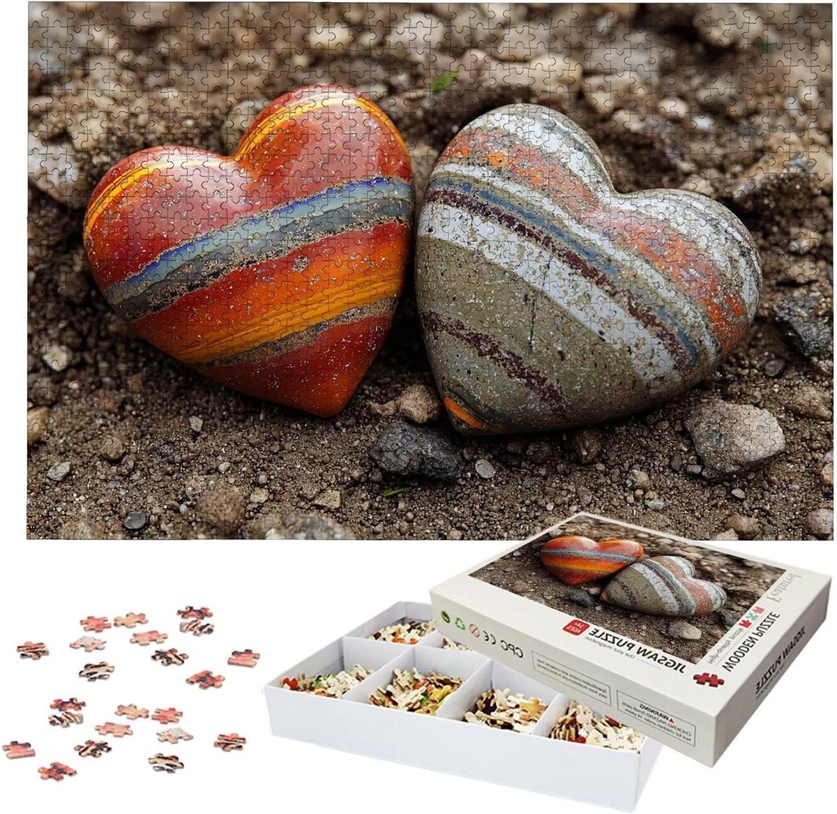 Houten Puzzel - Legpuzzel Volwassenen - Ontspanning Thuis - Lettermarkering Achterkant - 122 x 81 cm - Meerkleurig