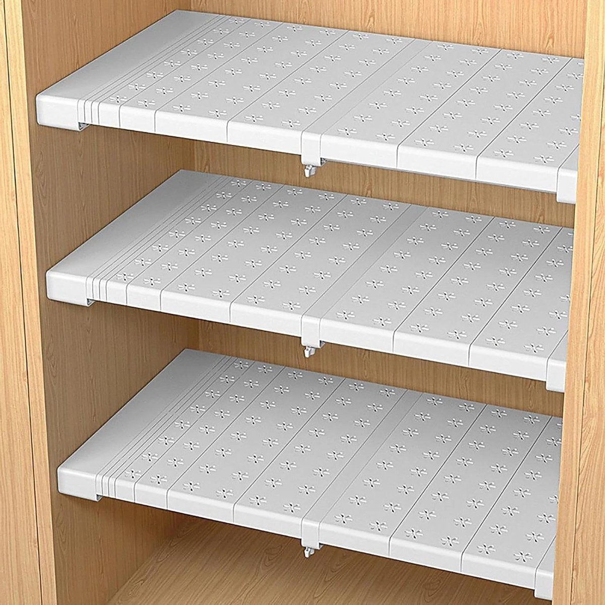 Kastverdelers - Plank Verdelers - Ruimte Besparen - Verstelbaar Ontwerp - 35 x 41-52 cm - Wit