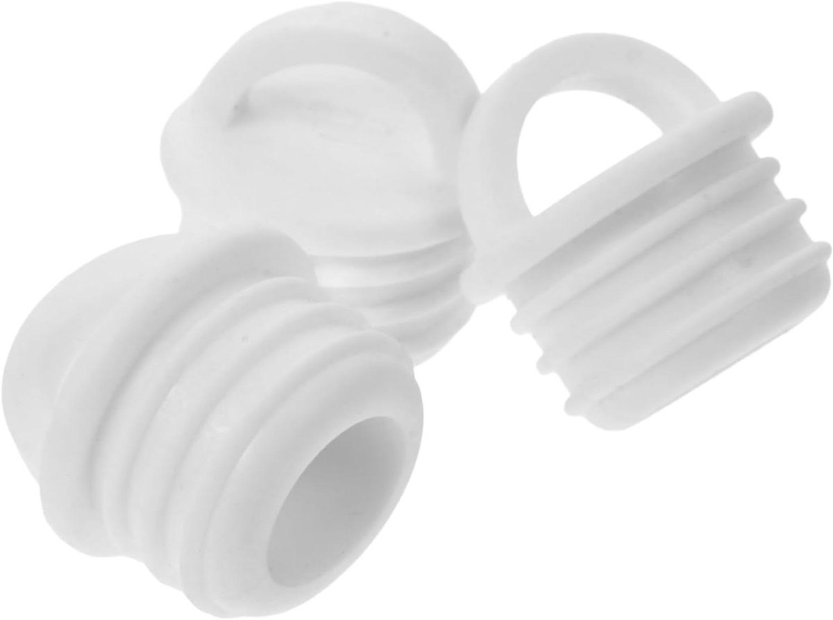Dweil Emmer Afvoerstoppen - Emmer Pluggen - Schoonmaak Routine - Lekvrije Afsluiting - 3 stuks - Wit