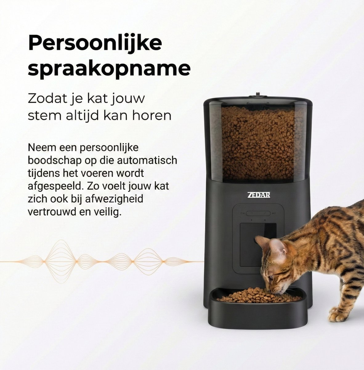 Automatische Kattenbak - Zelfreinigende Kattenbak - Met kattenbakmat, 3 rollen opvangzakjes en Zedar A900 voerautomaat thumbnail 4