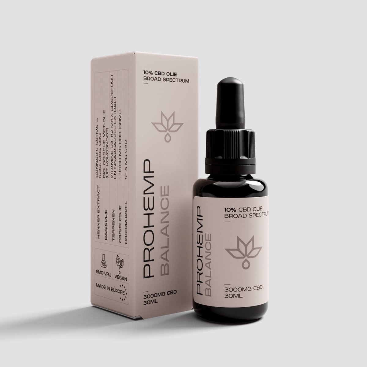 ProHemp CBD Balance 10% 30 ml Olie met Cannabidiol, CBG, Vitamine D3, K2 en E – Full Spectrum Hennepextract met Terpenen en Citrus Extracten – CBD Druppels voor Dagelijkse Balans, Ontspanning en Ondersteuning van het Immuunsysteem