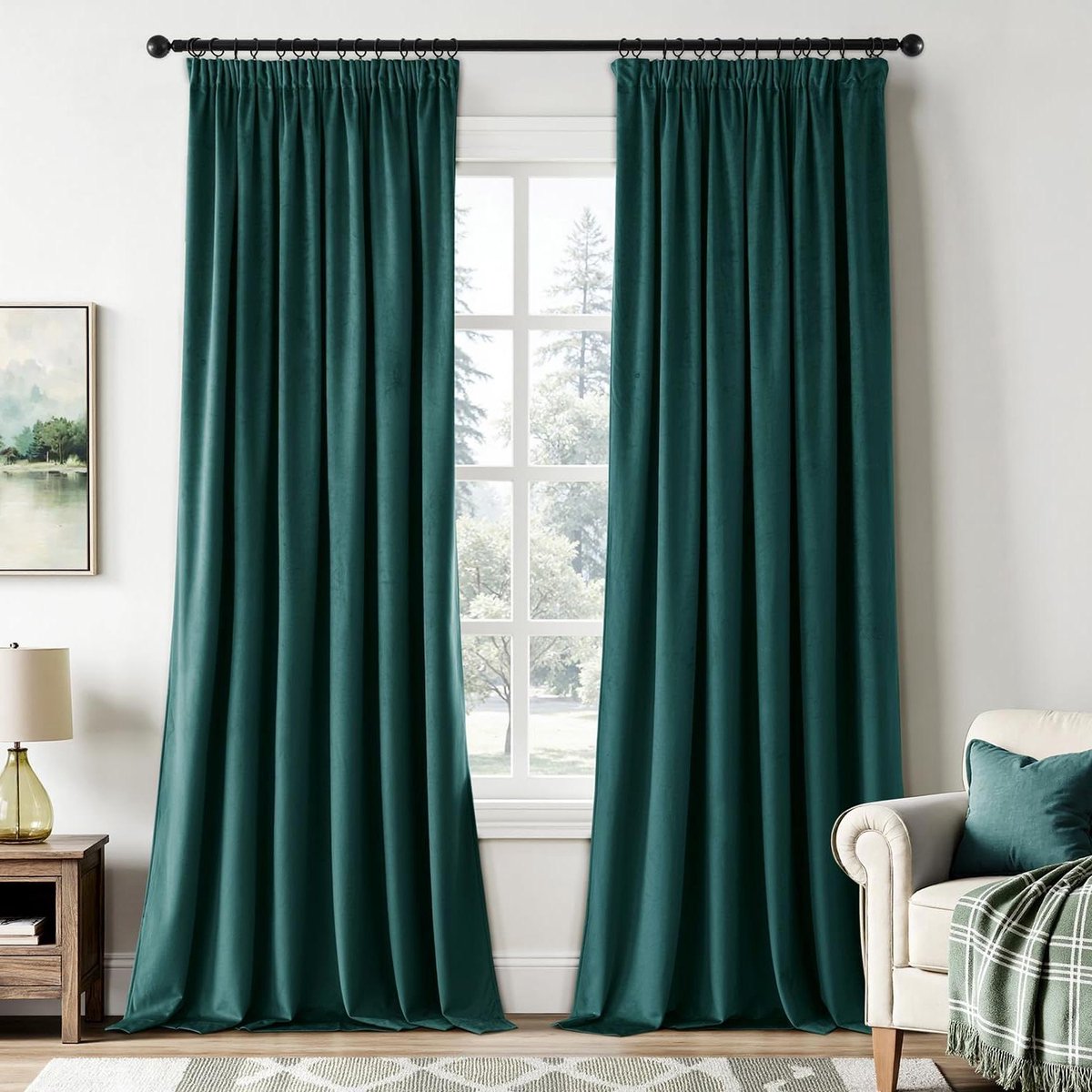 Fluwelen Gordijnen - Decoratieve Raambekleding - Woonkamer Aankleden - Zachte Suèdine Stof
