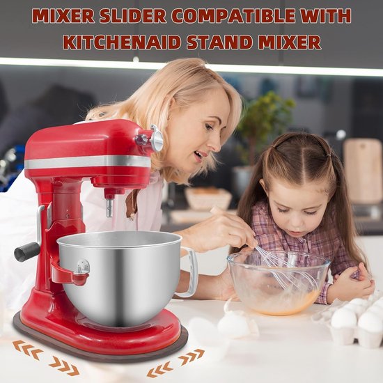 Mixer Schuifmat - Keukenapparaat Accessoire - Apparaat Verplaatsen - Gemaakt Van Puren Hout - 41 x 29 cm - Bruin — afbeelding 2