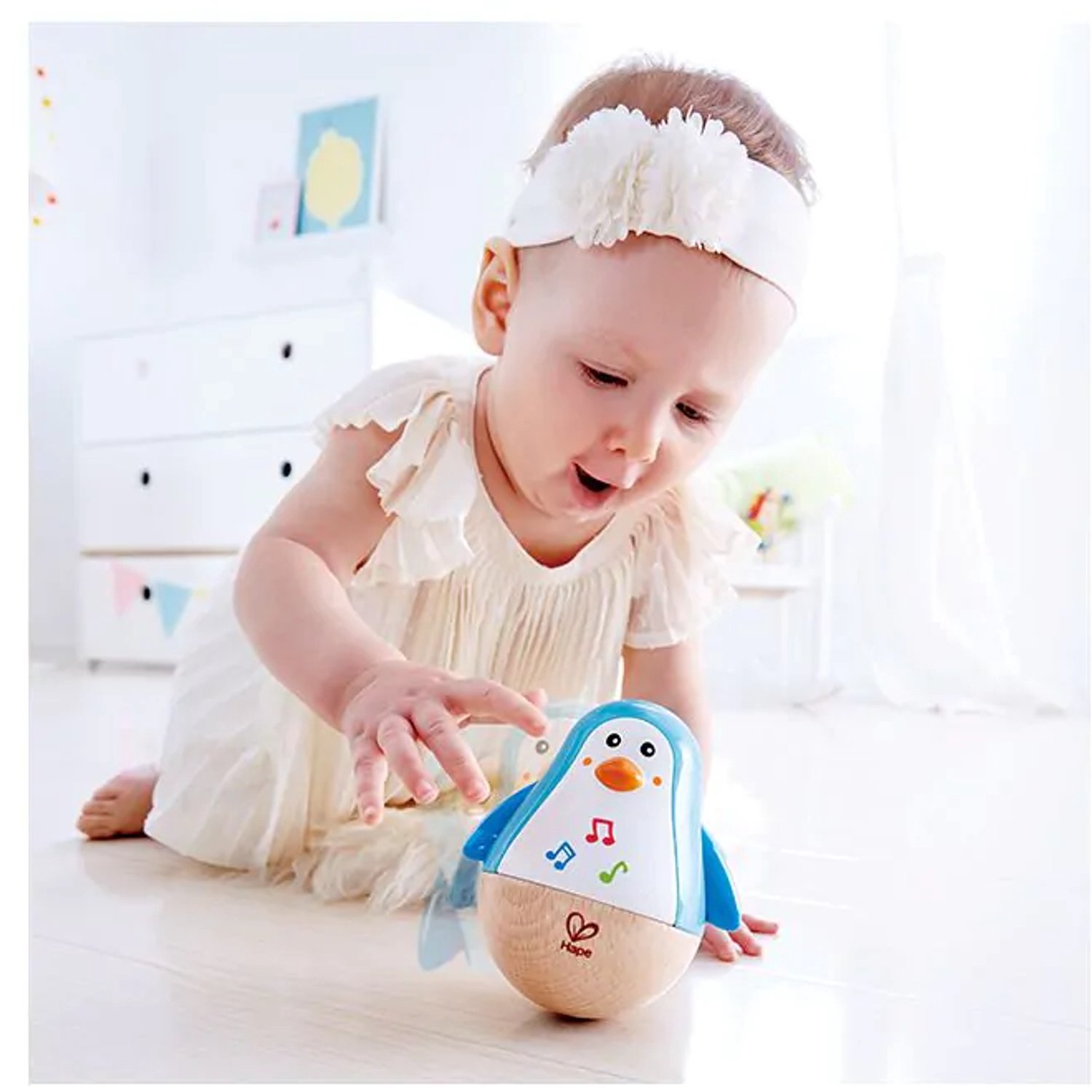 Hape Pinguin Muzikale Wiebelaar - Sensorisch Babyspeelgoed vanaf 6 Maanden — afbeelding 22