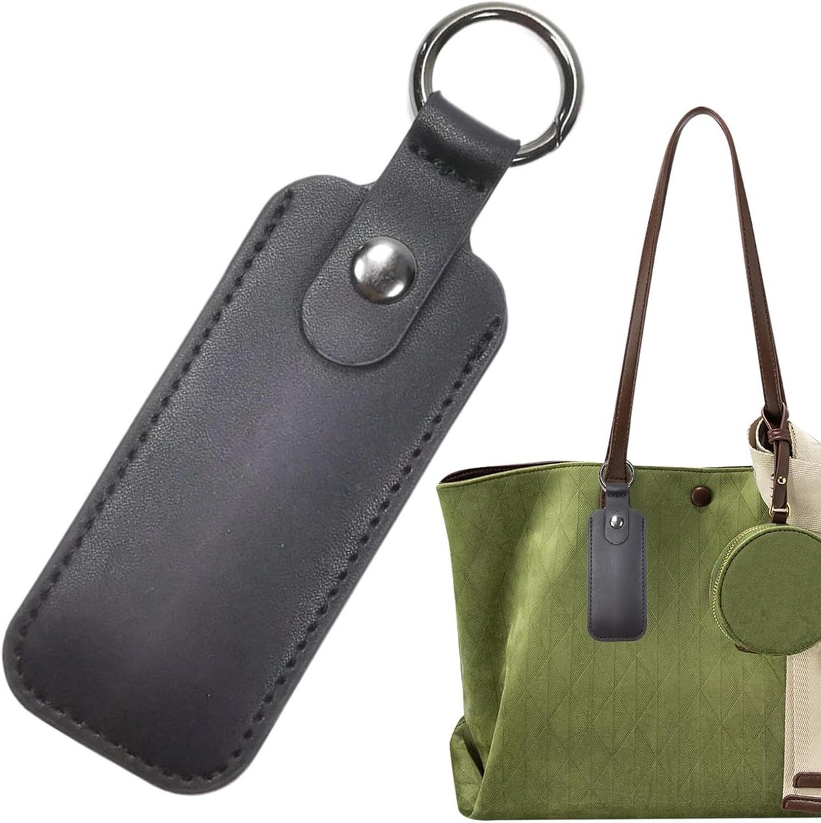 USB Hoes - USB Stick Organizer - Gegevens Dragen - Efficiënt Anti-verlies - 9x4cm - Zwart