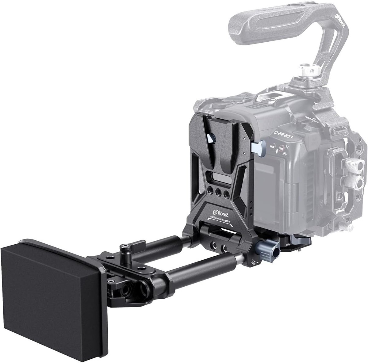 V-Mount Accuplaat met Snelle Ontgrendeling voor Arca, 15mm Stangen en DSLR Camera's - Compacte L-vormige Batterijhouder voor Gimbals en Statief - Model 4063