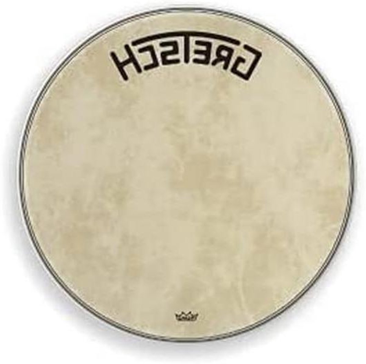 Drumvel Bassdrum - Resonantievel - Muziek Maken - Authentiek Logo - 22 inch - Fiberskyn