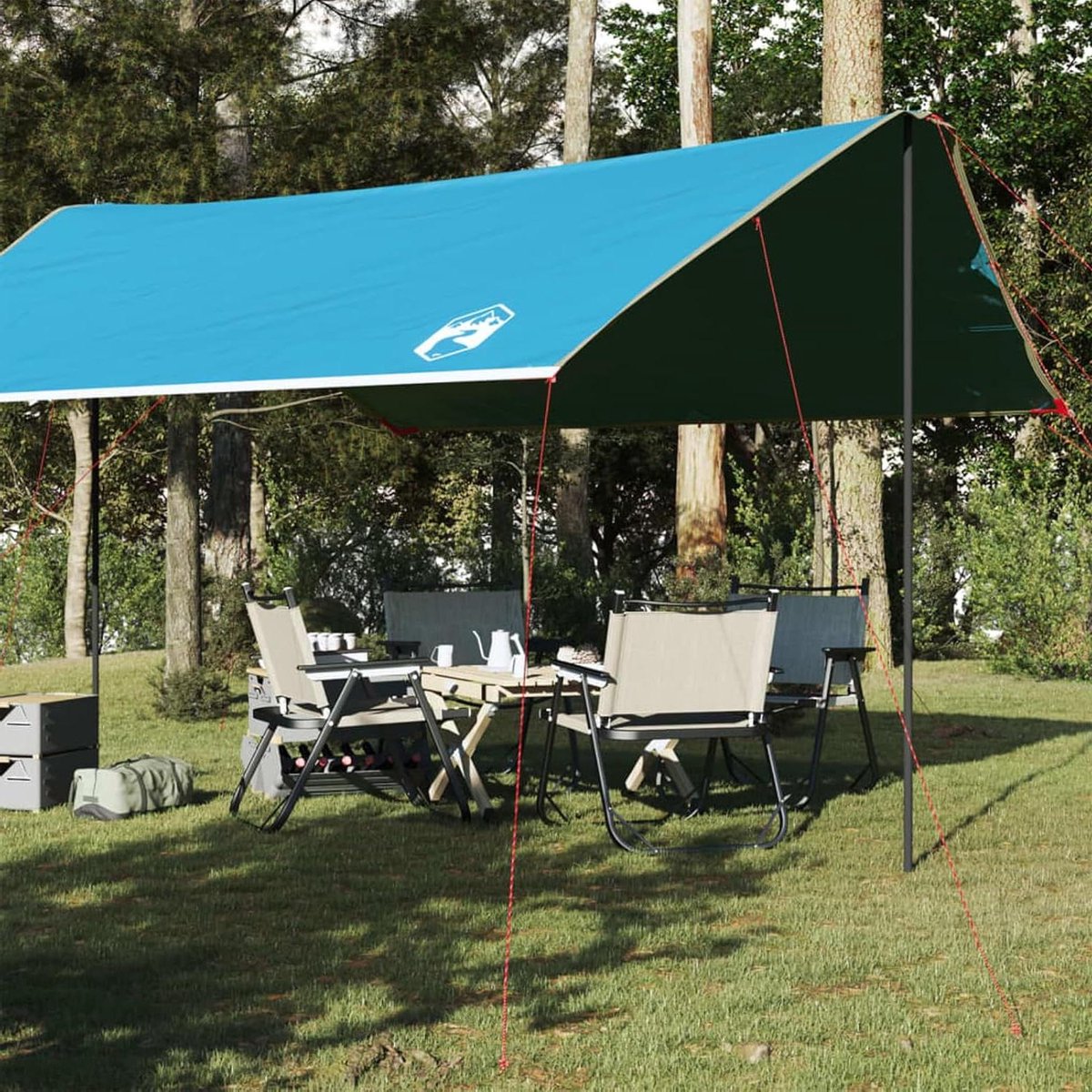 Opvouwbaar Dekzeil - Waterdicht Zeil - Outdoor Bescherming - Duurzaam Oxford Materiaal - 460 x 305 x 210 cm - Blauw