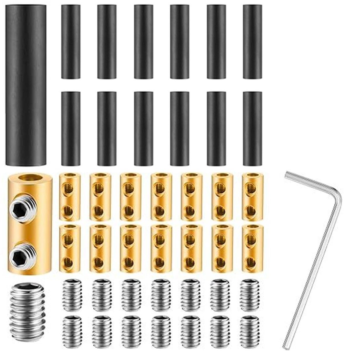 aladdien - Ondergrondse Draadverbinders - Snelkoppeling voor elektrische verbindingen - Geschikt voor draad tot 12 AWG - 15 sets - 60 Amp capaciteit...