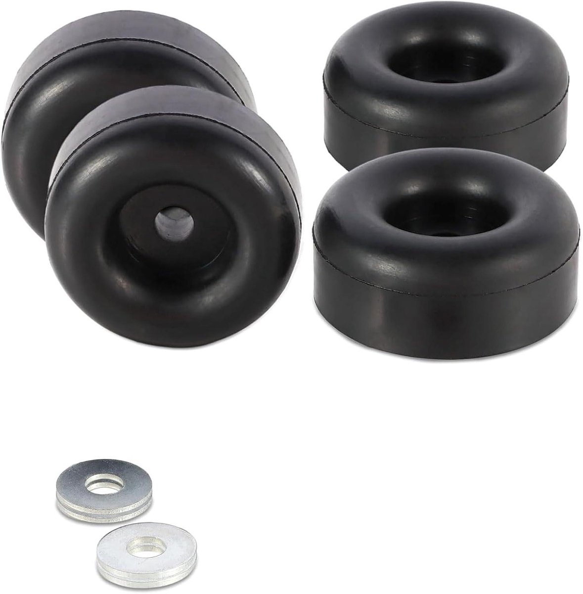 Rubberen Trillingsisolatoren - Schokdempers Machinevoeten - Apparatuur Stabiliseren - Hoge Dichtheid Rubber - 1 x 25 inch - Zwart