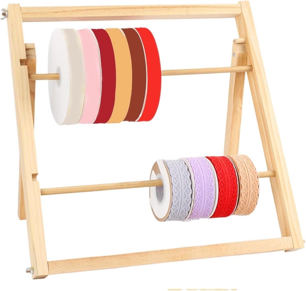 Garenspoelhouder - Garen organizer - Klusjes organiseren - Verstelbaar frame - 40 x 40 cm - Hout