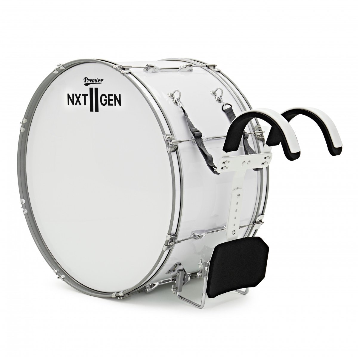 Premier NXT GEN Marching 28 x 14 Bassdrum, Wit