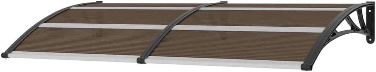 Deurluifel - Regenkap Buiten - Bescherming Huis - UV Bescherming - 200 x 100 cm - Zwart Transparant