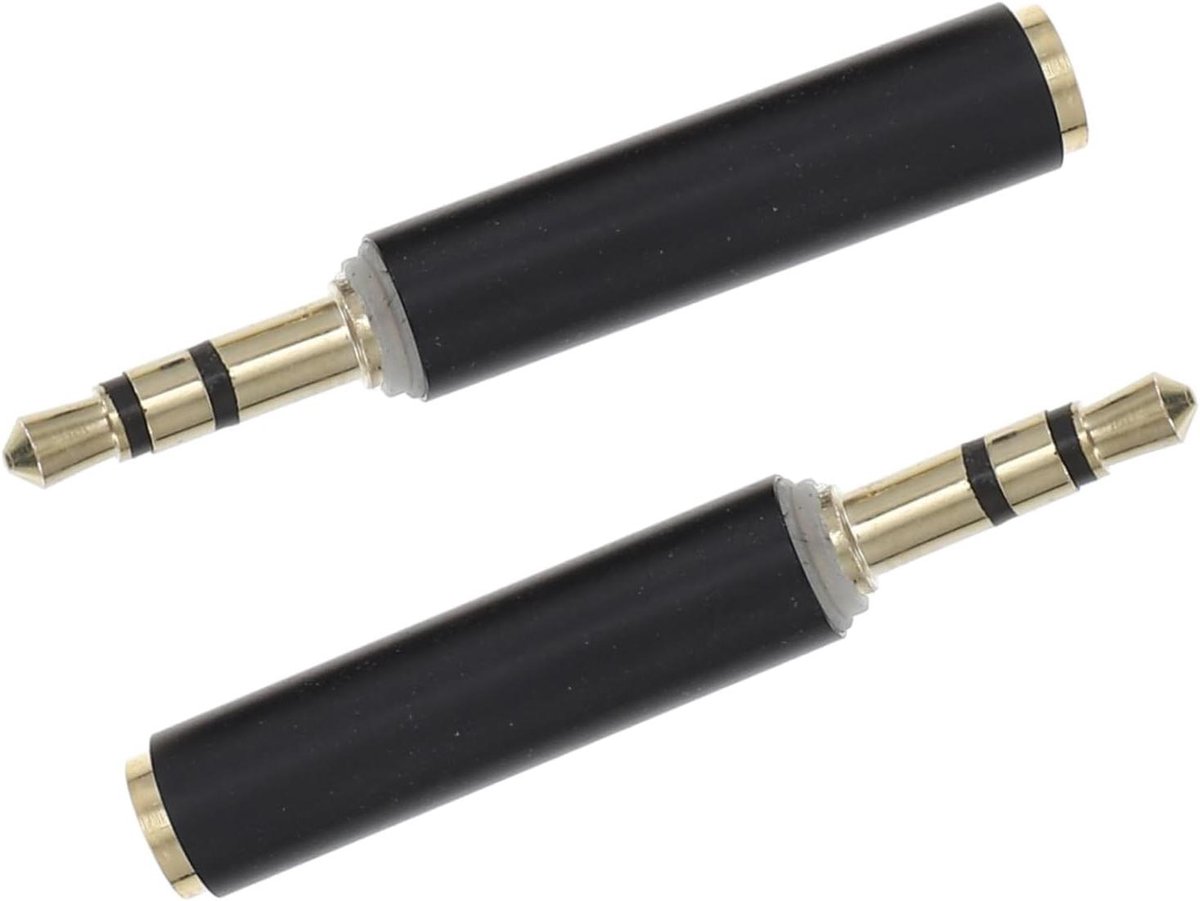 Adapter 3.5mm - Converter Kabel - Audio Aansluiten - Stereo Microfoon - 4.3 cm - Zwart