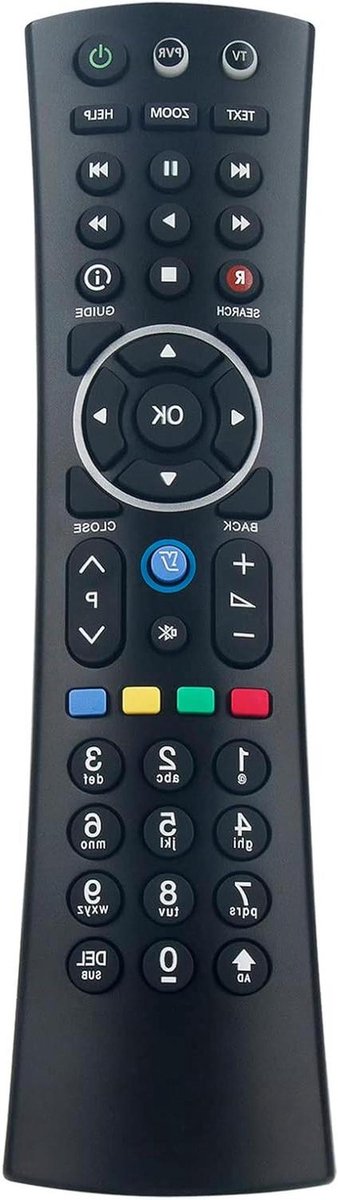 Universele Afstandsbediening - TV Bediening - Zender Wisselen - Directe Werking - 12 cm - Zwart