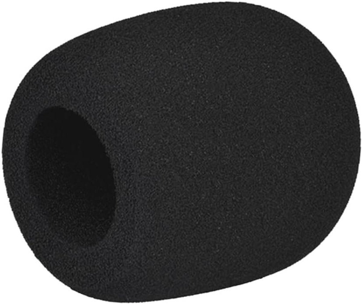 Microfoonhoes Spons - Windkap Microfoon - Stemverbetering - Ademend Materiaal - 7x6x6 cm - Zwart