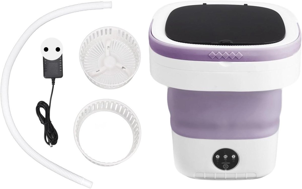 Opvouwbare Emmer Wasmachine Mini Wasmachine Draagbaar Kleine Wasjes Doen Zachte Droge Spin