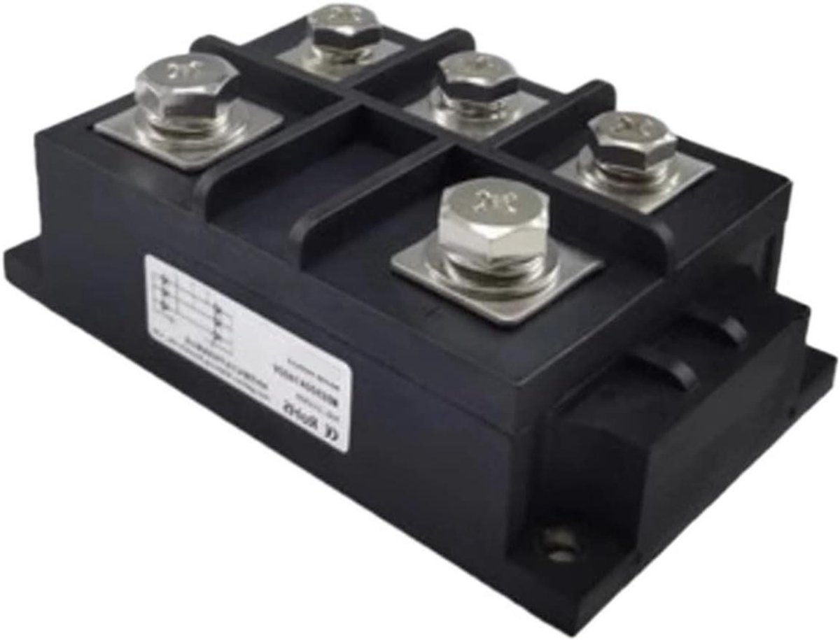 Driefase Diodebrug - Gelijkrichter Module - Stroom Omzetten - Hoge Capaciteit - 1600V 600A - Zilver