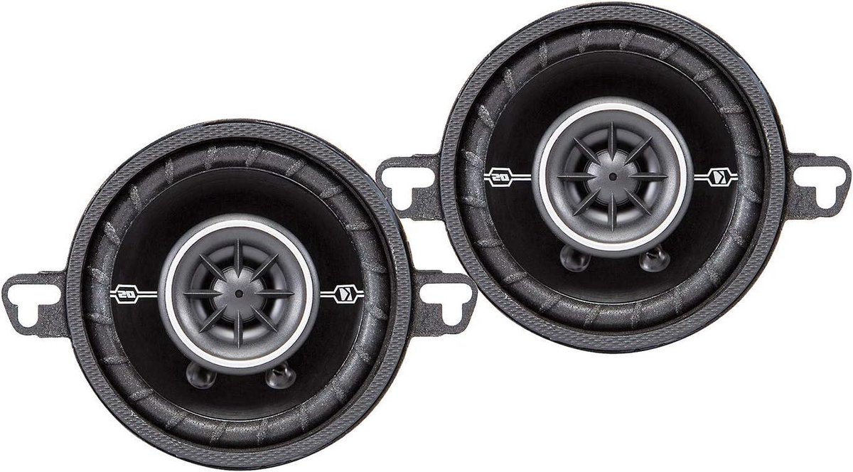 Auto Luidsprekers - Muziek Systeem - Autoradio Upgrade - 2-Weg Coaxiaal Ontwerp - 3.5 Inch - Zwart