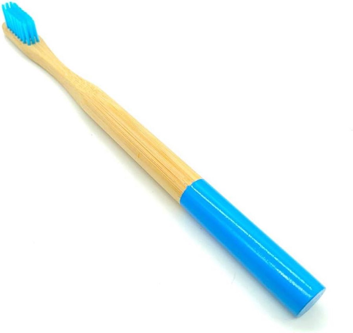 Tandenborstel Bamboe - Milieuvriendelijke Tandenborstel - Dagelijkse Mondhygiëne - Ergonomische Ronde Greep - 4 Stuks - Blauw
