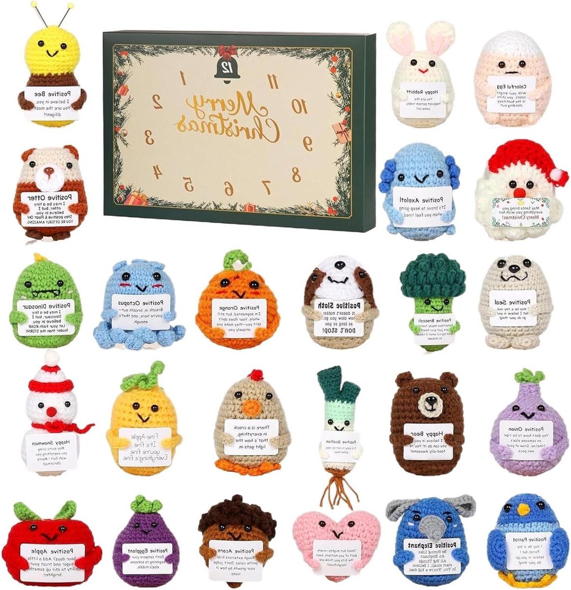 Adventskalender Speelgoed - Kerst Aftelkalender - Vakantie Vieren - Gelaagd Ontwerp - 24 Stuks - Multicolor