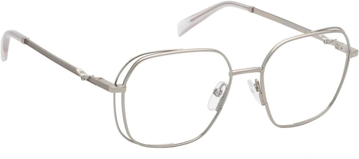 Dames Brilmontuur - Brillen Frame - Dagelijks Gebruik - Metaal Acetaat Combinatie - 53/17/135 - Rood Goud