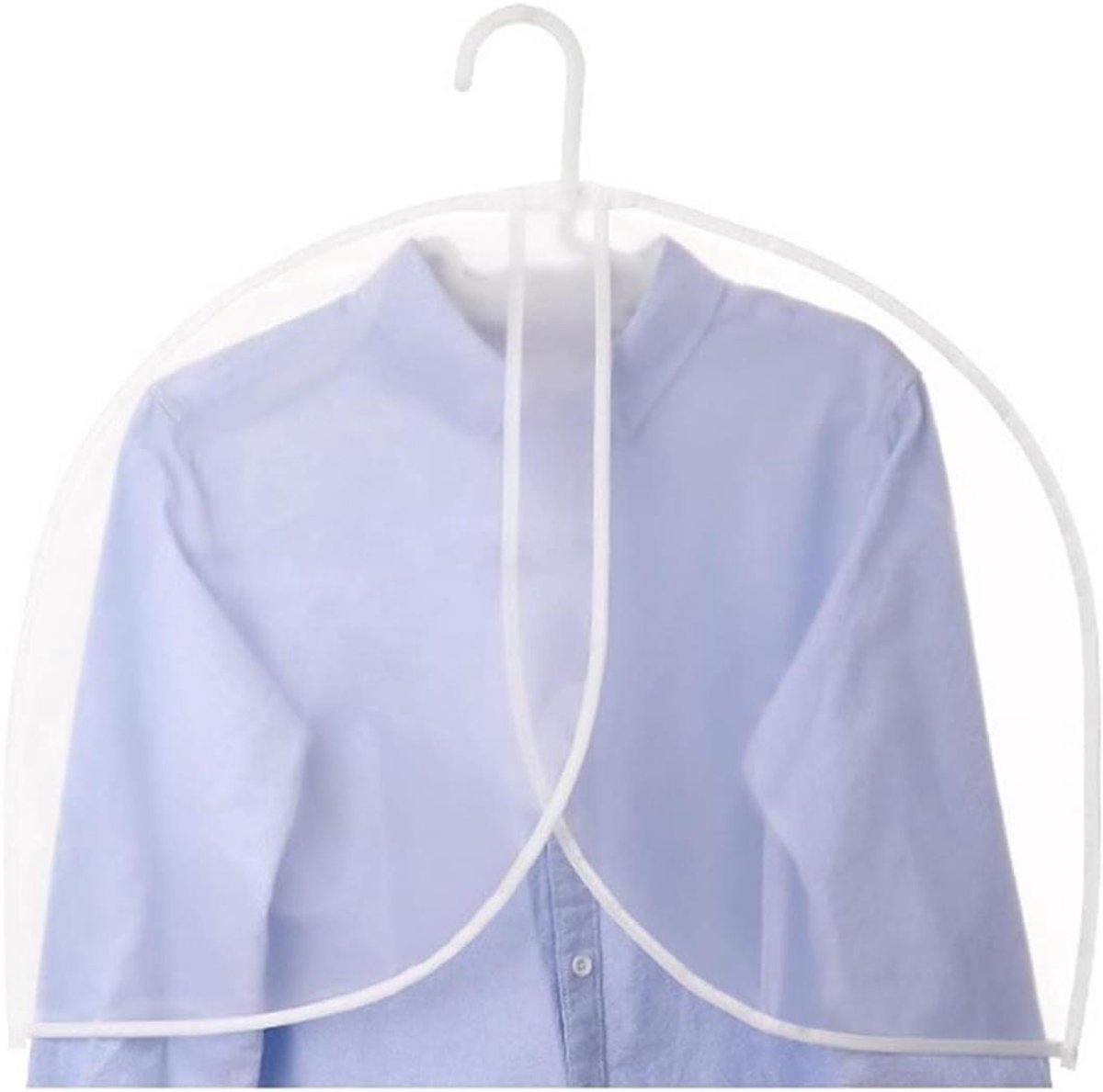 Kledinghoezen Set - Stofbeschermers Kleding - Kleding Opbergen - Ademend en Duurzaam - 2 Stuks - Transparant