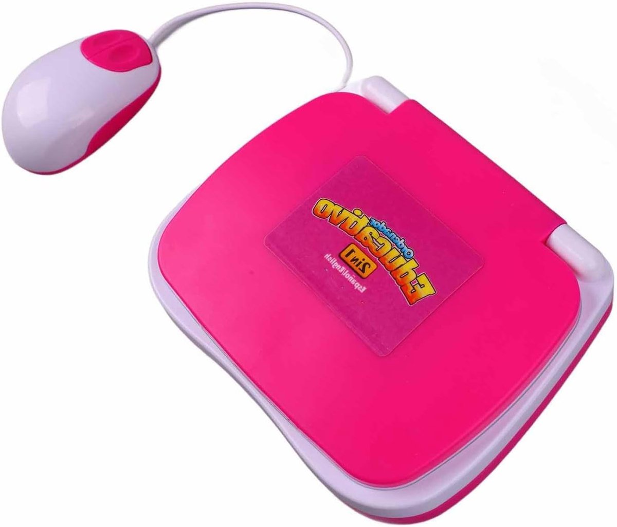 Kinderen Leer Laptop - Educatieve Speelgoedcomputer - Talen Leren - Interactieve Muziekfunctie - 25 cm - Roze